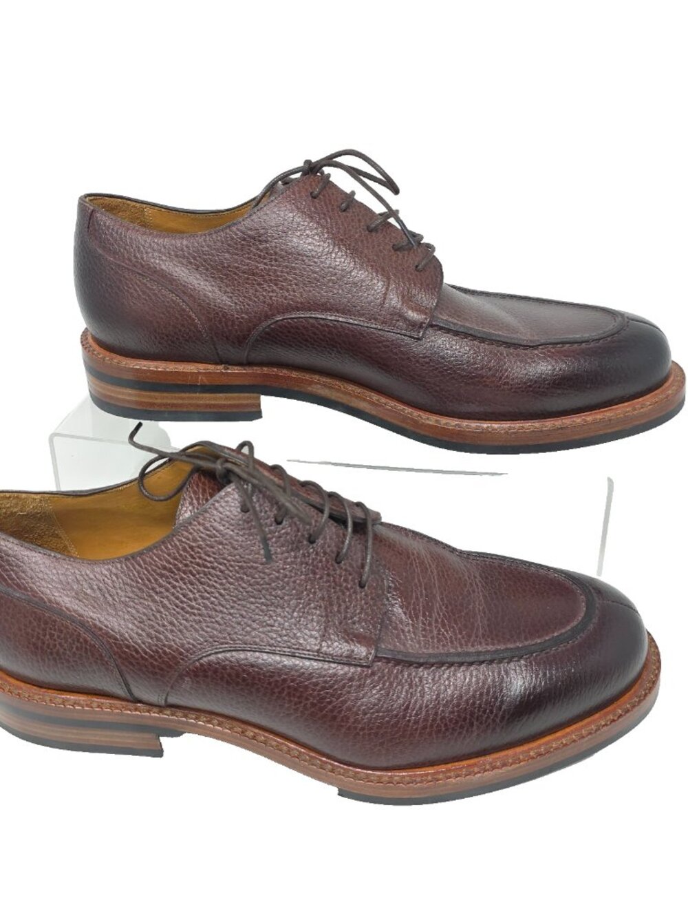 Beckett Simonon Anders Split Toe Derbies Dress Shoes Mens 11 Oxblood Leather